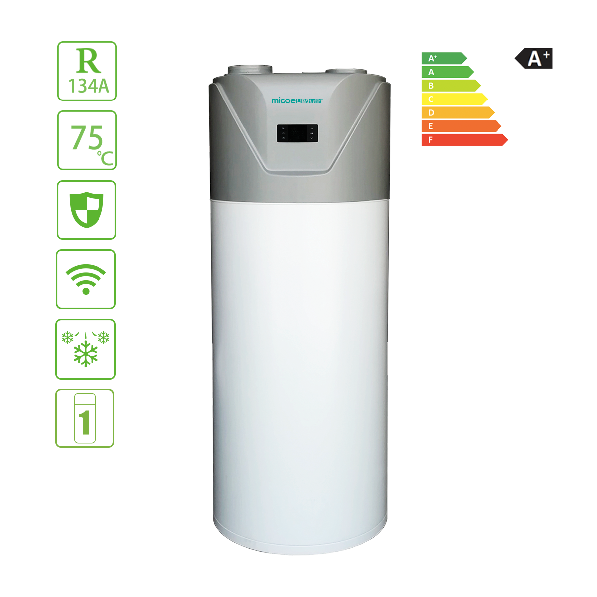 Residential DC Inverter Monoblock Heat Pump Water Heater